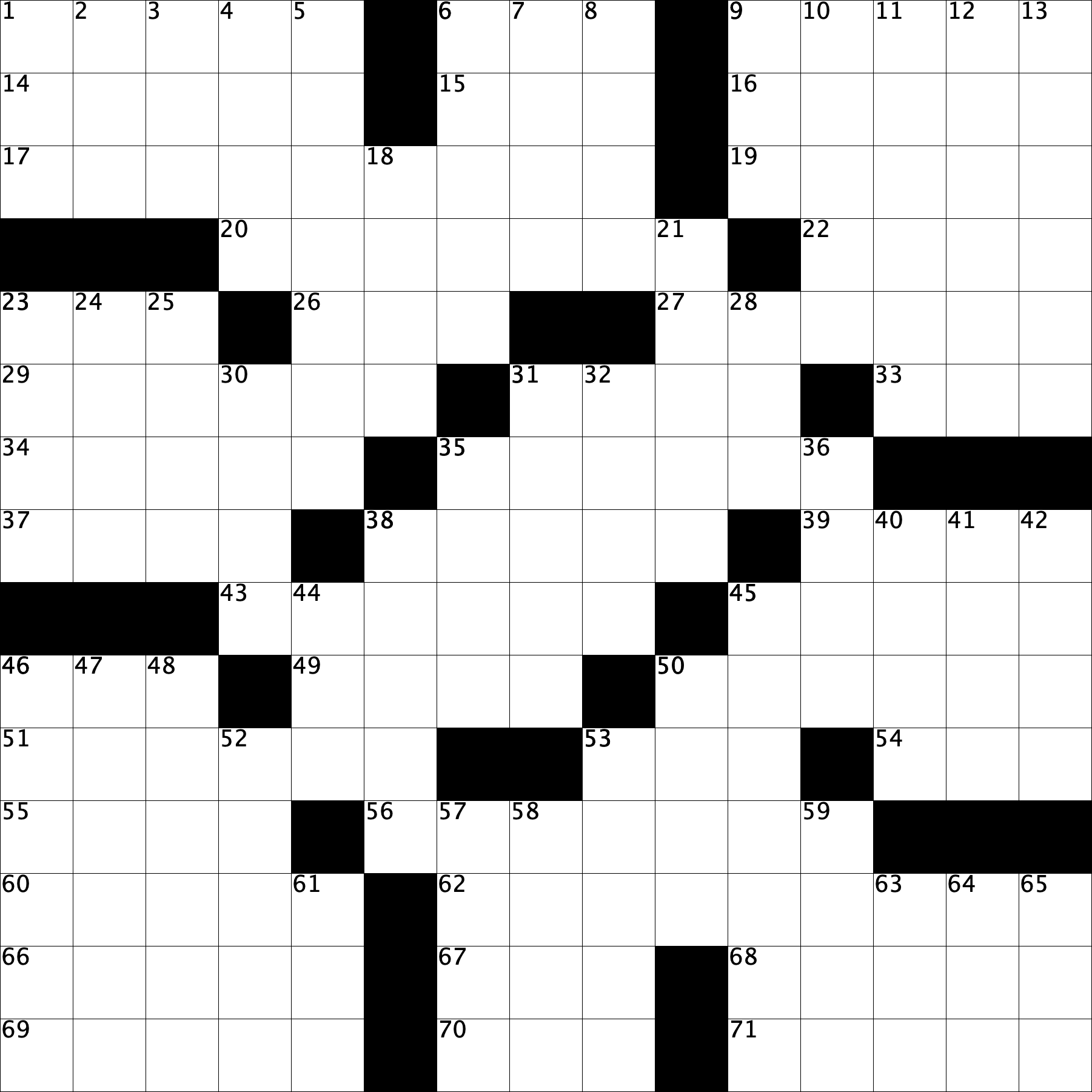 June 30th, 2020 Crossword