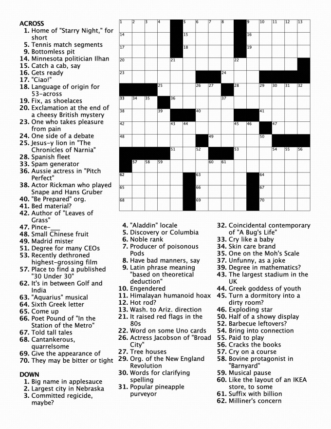 Oct06.2019 clues