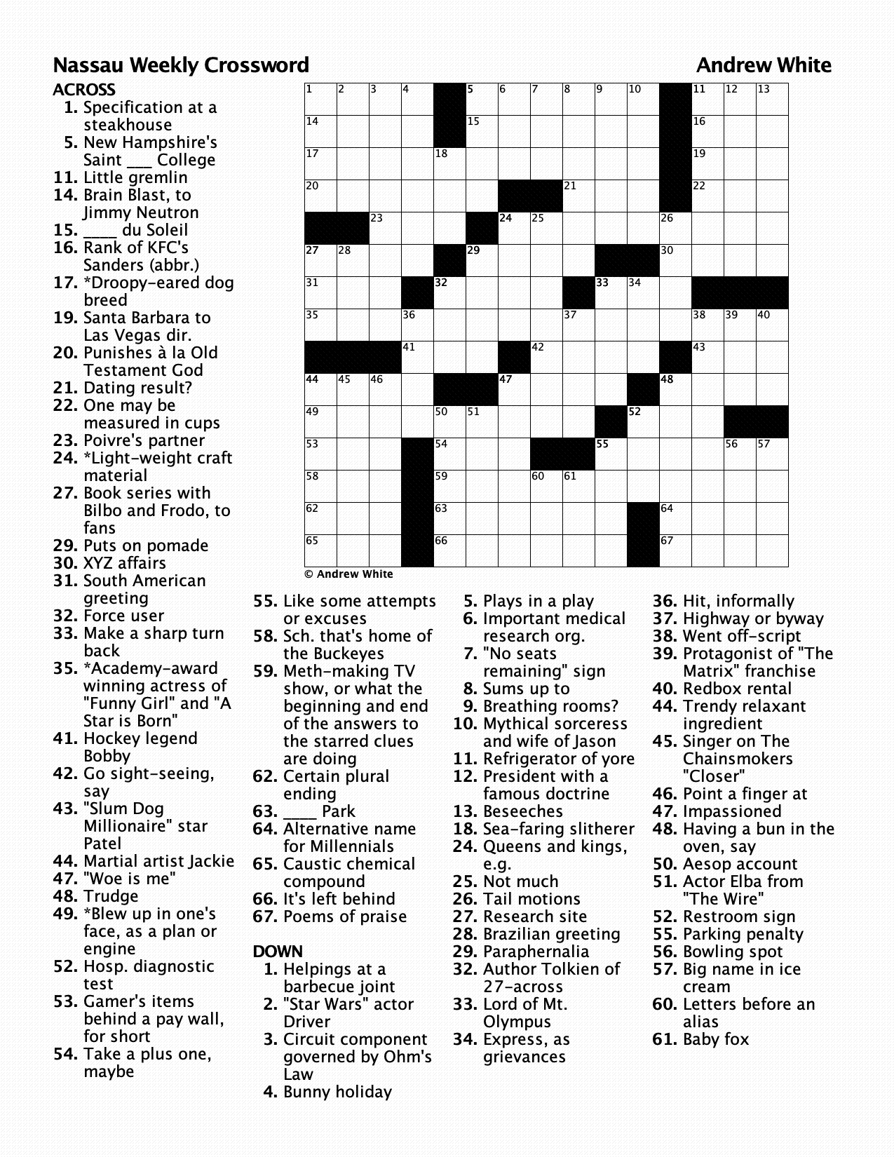 crossword 427