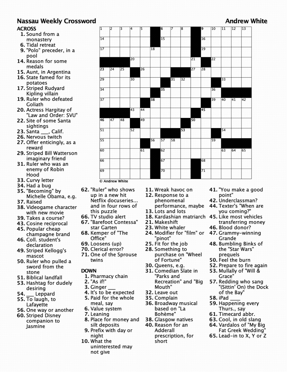 crossword 45